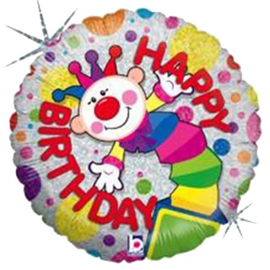 Μπαλόνι Foil 18″ Κλόουν Happy Birthday Μπαλόνι Foil 18″ Κλόουν Happy Birthday