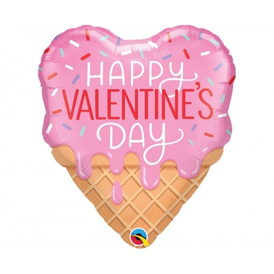 Μπαλόνι Foil 21" Παγωτό Happy Valentine's Day Μπαλόνι Foil 21" Παγωτό Happy Valentine's Day