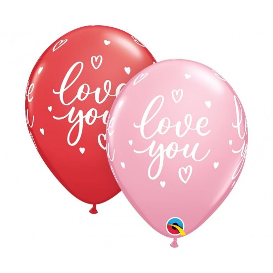 Μπαλόνια Λάτεξ 11" I Love You Casual Script Μπαλόνια Λάτεξ 11" I Love You Casual Script