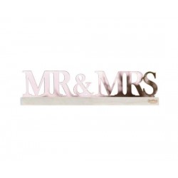 Επιγραφή ακρυλική Ροζ Χρυσό / Rose Gold Mr & Mrs