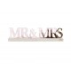 Επιγραφή ακρυλική Ροζ Χρυσό / Rose Gold Mr & Mrs Επιγραφή ακρυλική Ροζ Χρυσό / Rose Gold Mr & Mrs
