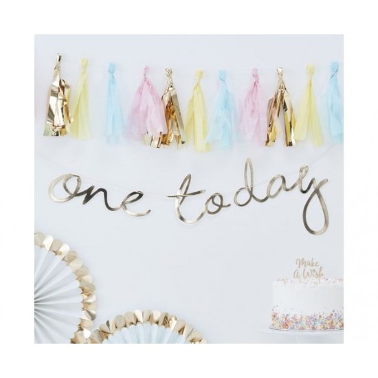 Γιρλάντα Χρυσή "One Today" Γιρλάντα Χρυσή "One Today"