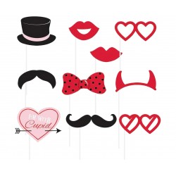 Photobooth Props Valentine / 10 τεμ.