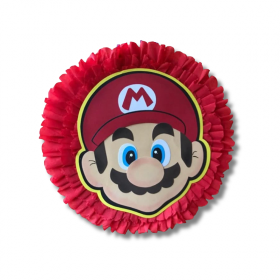 Πινιάτα Χειροποίητη Στρογγυλή Super Mario
