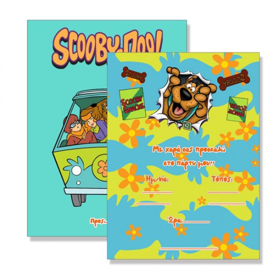 Προσκλήσεις πάρτυ Scooby Doo (8 τεμ) Προσκλήσεις πάρτυ Scooby Doo (8 τεμ)