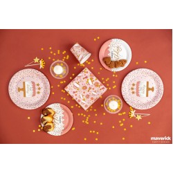 Πιάτα Μεγάλα Rose Confetti (8 τεμ)