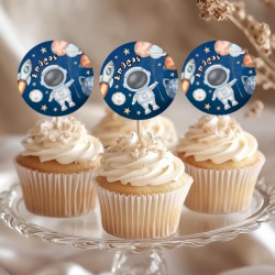 Topper Cupcake – Αστροναύτης (6 τεμ)