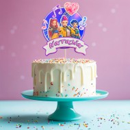 Διακοσμητικό Topper Τούρτας με όνομα – K-Pop Demon Hunters