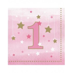 Χαρτοπετσέτες Μικρές "One Little Star Girl" Creative Converting (16 τεμάχια)
