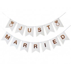 Σημαιάκια γάμου Just Married 300cm