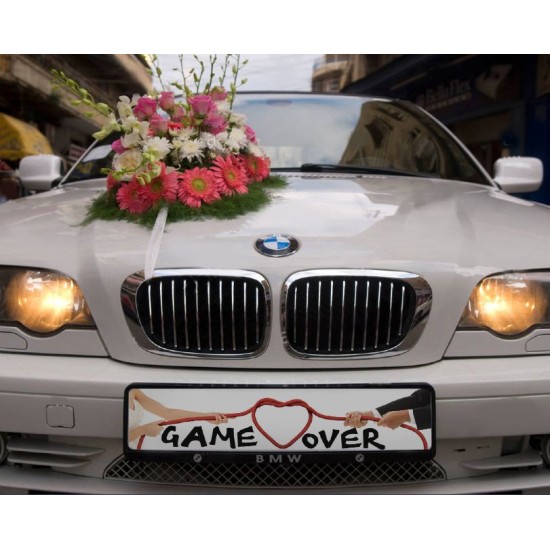 Πινακίδα αυτοκινήτου γάμου “Game Over” Πινακίδα αυτοκινήτου γάμου “Game Over”