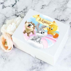 Αυτοκόλλητα Με Όνομα Baby Looney Tunes (6 τεμ)