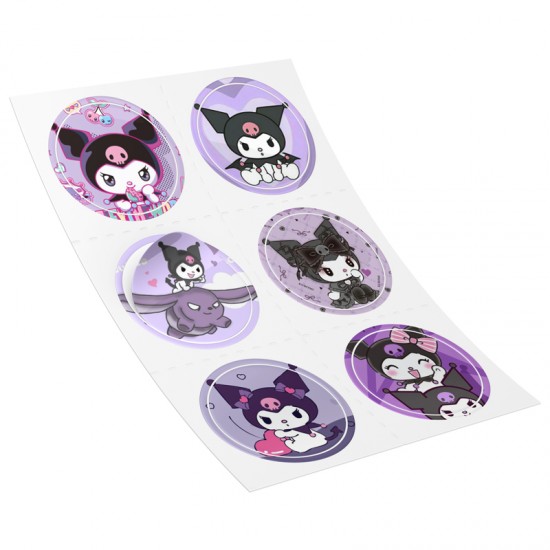 Αυτοκόλλητα Kuromi (6 τεμ) Αυτοκόλλητα Kuromi (6 τεμ)