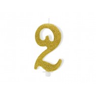 Κεράκι Χρυσό Αριθμός 2