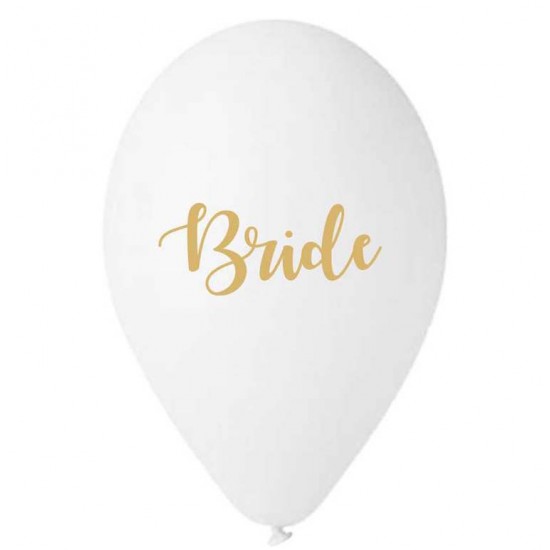 13″ Μπαλόνι τυπωμένο λευκό Bride