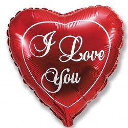 Μπαλόνι Foil 18″ Κόκκινη Καρδιά Love Με Πλαίσιο