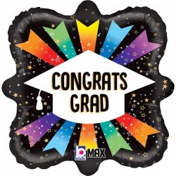 Μπαλόνι Foil 18″ Αποφοίτησης Congrats Grad Ribbons
