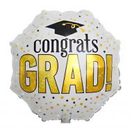 Μπαλόνι Foil 18″ Αποφοίτησης Οκτάγωνο Congrats Grad