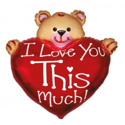 Μπαλόνι Foil 24″ Αρκουδάκι ‘I Love you this Much’