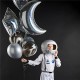 Μπαλόνι Foil 37″ Ασημί Φεγγάρι Holographic Μπαλόνι Foil 37″ Ασημί Φεγγάρι Holographic