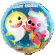 Μπαλόνι Foil 18″ Baby Shark Δύο Όψεων Μπαλόνι Foil 18″ Baby Shark Δύο Όψεων