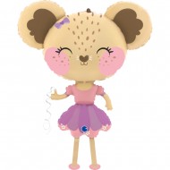 Μπαλόνι Foil Ποντικίνα Μπαλαρίνα Που Περπατάει