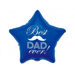 Μπαλόνι Foil 19″ Μπλε Αστέρι Best Dad Ever