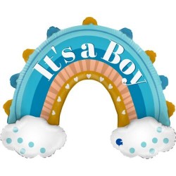 Μπαλόνι Foil 31” Boho Ουράνιο Τόξο It’s a Boy