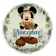 Μπαλόνι Foil 18" ή 9" Τυπωμένο – Mickey Safari