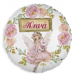 Μπαλόνι Foil 18" ή 9" Τυπωμένο – Νεράιδα Φλοράλ
