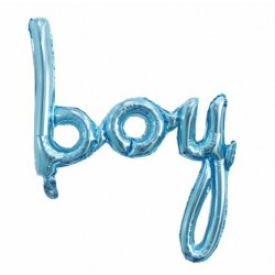 Μπαλόνι Foil Φράση BOY Γαλάζιο 91 εκ