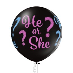 Μπαλόνι Λάτεξ Για Gender Reveal “He or She?”