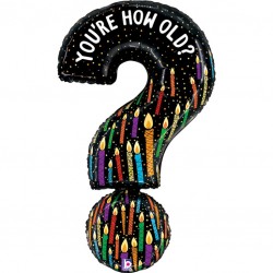 Μπαλόνι Foil 39″ Γενεθλίων Ερωτηματικό “You’re How Old”