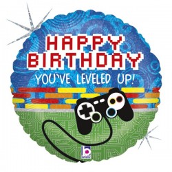 Μπαλόνι Foil 18″ Happy Birthday Game Controller