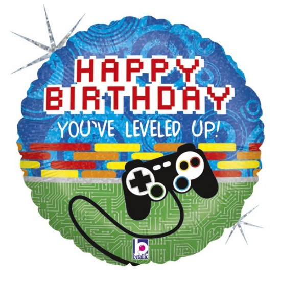 Μπαλόνι Foil 18″ Happy Birthday Game Controller Μπαλόνι Foil 18″ Happy Birthday Game Controller