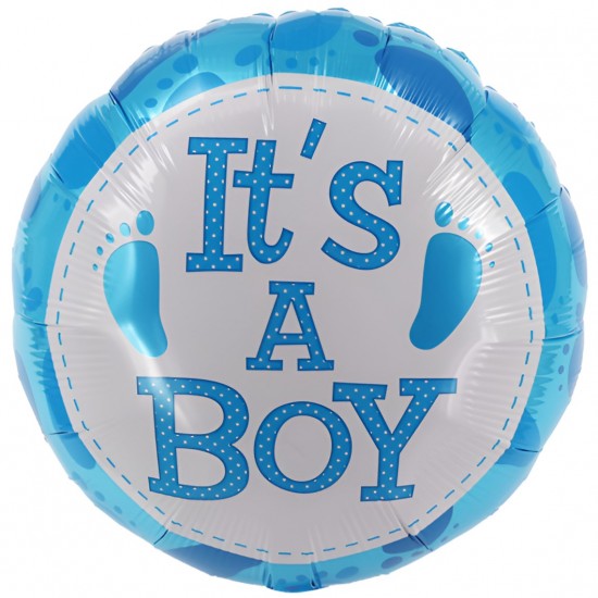 Μπαλόνι Foil 18″ Γέννησης It’s a Boy Πατουσάκια Μπαλόνι Foil 18″ Γέννησης It’s a Boy Πατουσάκια