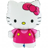 Μπαλόνι Foil 25″ Hello Kitty Φούξια Φόρεμα
