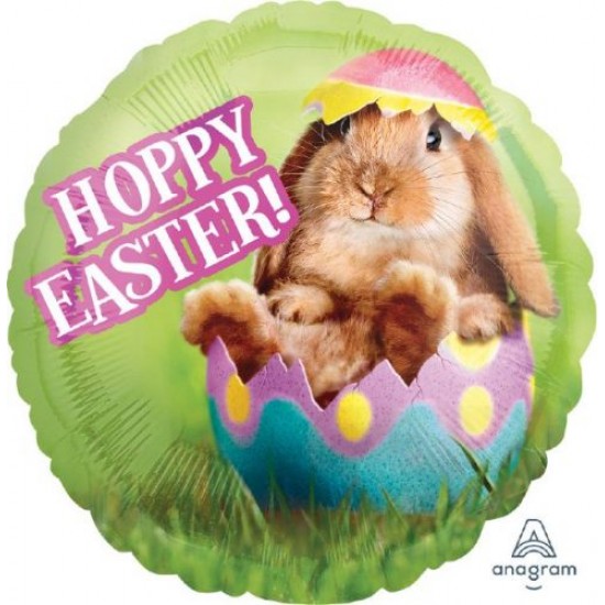 Μπαλόνι Foil 18″ Hoppy Easter κουνελάκι Μπαλόνι Foil 18″ Hoppy Easter κουνελάκι