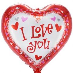 Μπαλόνι Foil 18” Καρδιά Ι Love You funky