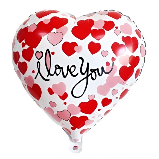 Μπαλόνι Foil 18″ Καρδιά “I Love you” Με Μικρές Καρδιές Μπαλόνι Foil 18″ Καρδιά “I Love you” Με Μικρές Καρδιές