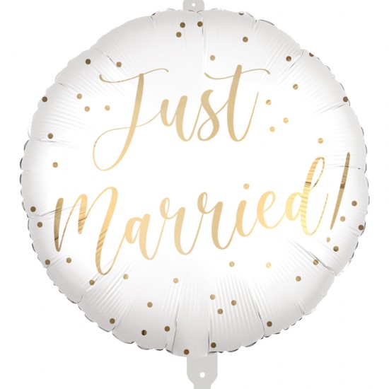 Μπαλόνι Foil 18” Λευκό Just Married