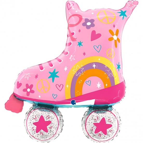 Μπαλόνι Foil 39” Ροζ Roller Skates Μπαλόνι Foil 39” Ροζ Roller Skates