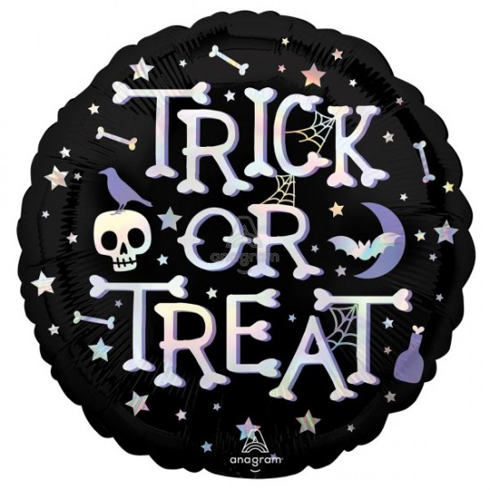 Μπαλόνι Foil 18″ Ιριδίζον Trick or Treat Μπαλόνι Foil 18″ Ιριδίζον Trick or Treat