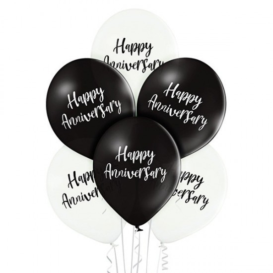 Μπαλόνια Επετείου Λάτεξ 12" Happy Anniversary (6 τεμ) Μπαλόνια Επετείου Λάτεξ 12" Happy Anniversary (6 τεμ)
