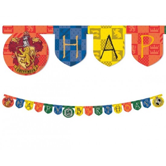 Banner Harry Potter Hogwarts “Happy Birthday” Banner Harry Potter Hogwarts “Happy Birthday”