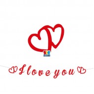 Γιρλάντα καρδιές – I Love You (300 cm)