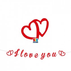 Γιρλάντα καρδιές – I Love You (300 cm)