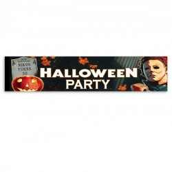 Banner Halloween – Michael Myers με μήνυμα 