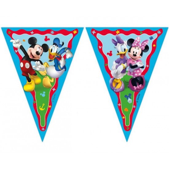 Τριγωνικά Σημαιάκια Mickey Rock The House Τριγωνικά Σημαιάκια Mickey Rock The House