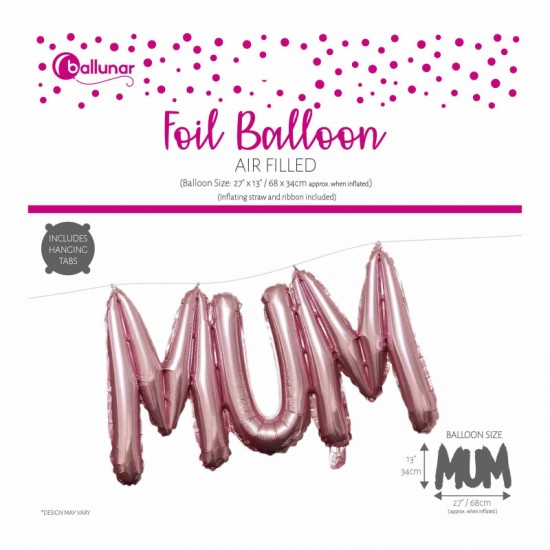 ΜΠΑΛΟΝΙ FOIL ΡΟΖ MUM ΜΠΑΛΟΝΙ FOIL ΡΟΖ MUM